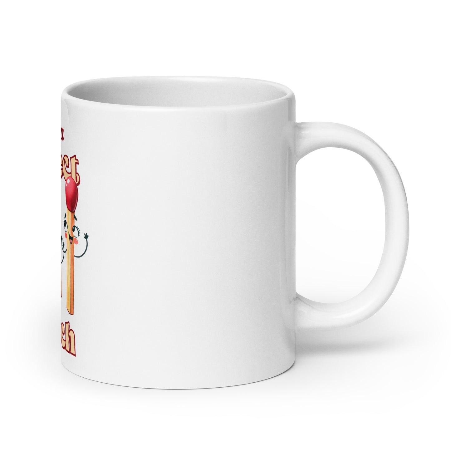 We are a Perfect Match White glossy mug